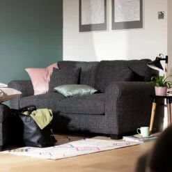 Habitat Lisbon Small Double Fabric Sofa Bed - Charcoal -Cooking and dining Shop 9198786 R Z001C