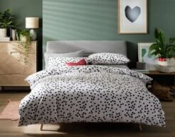 Habitat Cotton Dot Penny White & Black Bedding Set - Single 10 Habitat Cotton Dot Penny White & Black Bedding Set - Single -Cooking and dining Shop 9199747 R Z004A