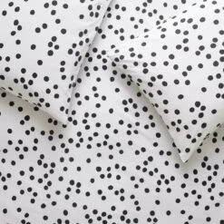 Habitat Cotton Dot Penny White & Black Bedding Set - Single 11 Habitat Cotton Dot Penny White & Black Bedding Set - Single -Cooking and dining Shop 9199747 R Z005A