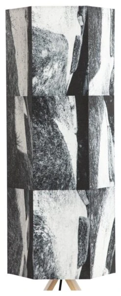 Habitat Whiteleaf Printed Column Floor Lamp - Black & White -Cooking and dining Shop 9201910 R Z005A