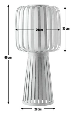 Habitat Achille Bamboo Table Lamp - Natural & White -Cooking and dining Shop 9202256 R E001