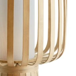 Habitat Achille Bamboo Table Lamp - Natural & White -Cooking and dining Shop 9202256 R Z002A