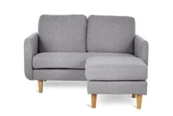 Habitat Remi Fabric 2 Seater Chaise Sofa In A Box-Light Grey -Cooking and dining Shop 9203341 R Z002A