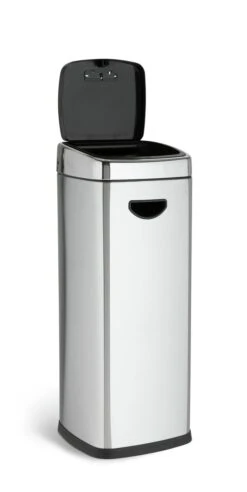 Habitat 30 Litre Square Touch Top Bin - Silver -Cooking and dining Shop 9212569 R Z002A