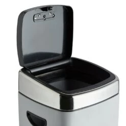 Habitat 30 Litre Square Touch Top Bin - Gunmetal -Cooking and dining Shop 9212662 R Z003A