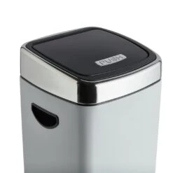 Habitat 30 Litre Square Touch Top Bin - Gunmetal -Cooking and dining Shop 9212662 R Z004A