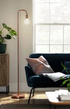 Habitat Rayner Floor Lamp - Rose Gold -Cooking and dining Shop 9222061 R Z003C