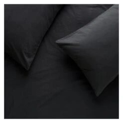Habitat Washed Plain Charcoal Fitted Sheet - Double 5 Habitat Washed Plain Charcoal Fitted Sheet - Double -Cooking and dining Shop 9230280 R Z002A