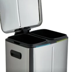 Habitat 40 Litre Recycling Bin - Stainless Steel -Cooking and dining Shop 9307498 R Z004A