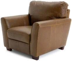 Habitat Milford Leather Armchair - Tan -Cooking and dining Shop 9308370 R Z002A