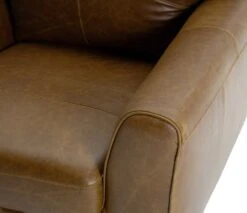 Habitat Milford Leather Armchair - Tan -Cooking and dining Shop 9308370 R Z006A