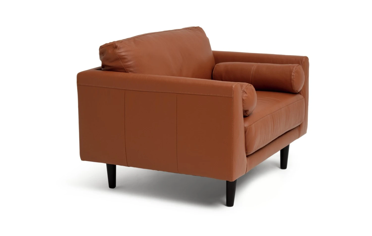 Habitat Jackson Leather Cuddle Chair - Tan 5 Habitat Jackson Leather Cuddle Chair - Tan - Image 5