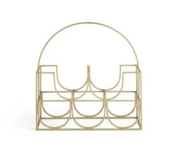 Habitat Japonica 5 Bottle Stainless Steel Wine Rack -Cooking and dining Shop 9311013 R Z002A