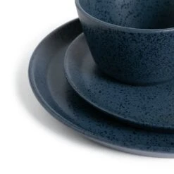 Habitat Addison 12 Piece Stoneware Dinner Set - Blue -Cooking and dining Shop 9311446 R Z004A