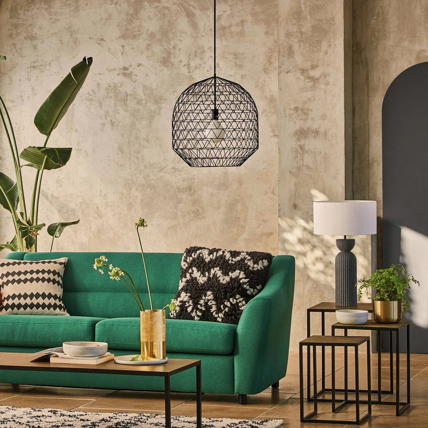 Habitat Moore Ceiling Light - Black 5 Habitat Moore Ceiling Light - Black - Image 5