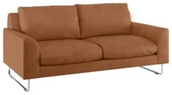 Habitat Lyle Leather 2 Seater Sofa - Tan -Cooking and dining Shop 9325171 R Z008A