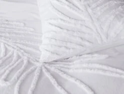 Habitat Cotton Tufted Leaf White Bedding Set - Double -Cooking and dining Shop 9328587 R Z003A