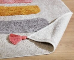 Habitat Kids Rainbow Tufted Flatweave Cotton Rug -120x170cm -Cooking and dining Shop 9338302 R Z002C
