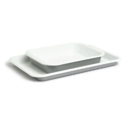 Habitat Set Of 2 Enamel Oven Tray Roaster Set 7 Habitat Set Of 2 Enamel Oven Tray Roaster Set -Cooking and dining Shop 9340462 R Z003A