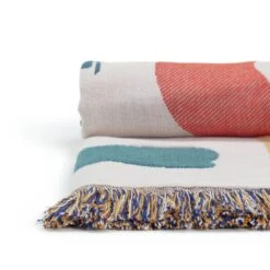 Habitat Studio Squiggle Cotton Throw - Multicoloured 8 Habitat Studio Squiggle Cotton Throw - Multicoloured -Cooking and dining Shop 9340541 R Z002A
