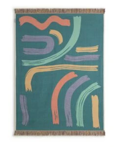 Habitat Studio Squiggle Cotton Throw - Multicoloured 11 Habitat Studio Squiggle Cotton Throw - Multicoloured -Cooking and dining Shop 9340541 R Z005A