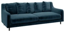 Habitat Swift Velvet 3 Seater Sofa - Blue -Cooking and dining Shop 9342769 R Z006A