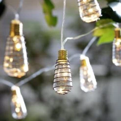 Habitat 10 Warm White Wire Wrap Bulb Solar String Lights -Cooking and dining Shop 9359075 R Z003C