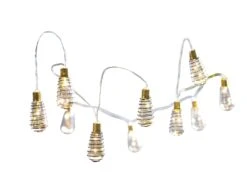 Habitat 10 Warm White Wire Wrap Bulb Solar String Lights -Cooking and dining Shop 9359075 R Z004C