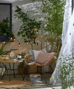 Habitat 2 Seater Bamboo Garden Bistro Set - Natural -Cooking and dining Shop 9371998 R Z015C