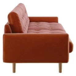 Habitat Fenner Velvet 3 Seater Sofa - Orange 13 Habitat Fenner Velvet 3 Seater Sofa - Orange -Cooking and dining Shop 9374232 R Z004A