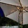 Garden By Sainsbury's Warm White Parasol Solar String Lights