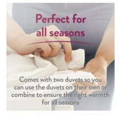 Slumberdown All Seasons 4.5 Tog Duvet - Single -Cooking and dining Shop 9379048 R Z003A