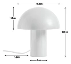 Habitat Ngami Mushroom Aluminium LED Touch Table Lamp-Orange -Cooking and dining Shop 9381672 R E001