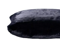 Habitat Plain Faux Fur Cushion - Navy - 43x43cm -Cooking and dining Shop 9393804 R Z004A