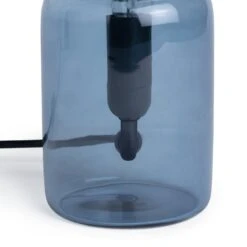 Habitat Parr Glass Column Table Lamp - Blue -Cooking and dining Shop 9404140 R Z003A