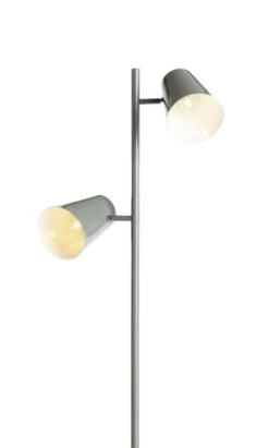 Habitat Iras Double Head Floor Lamp - Grey -Cooking and dining Shop 9404779 R Z006A