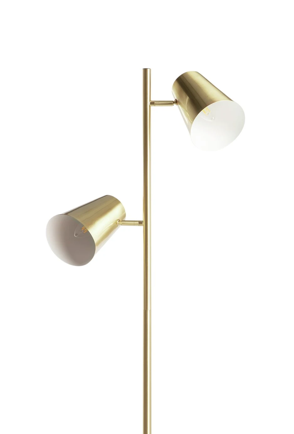 Habitat Iras Brass 2 Light Floor Lamp - Gold 6 Habitat Iras Brass 2 Light Floor Lamp - Gold - Image 6