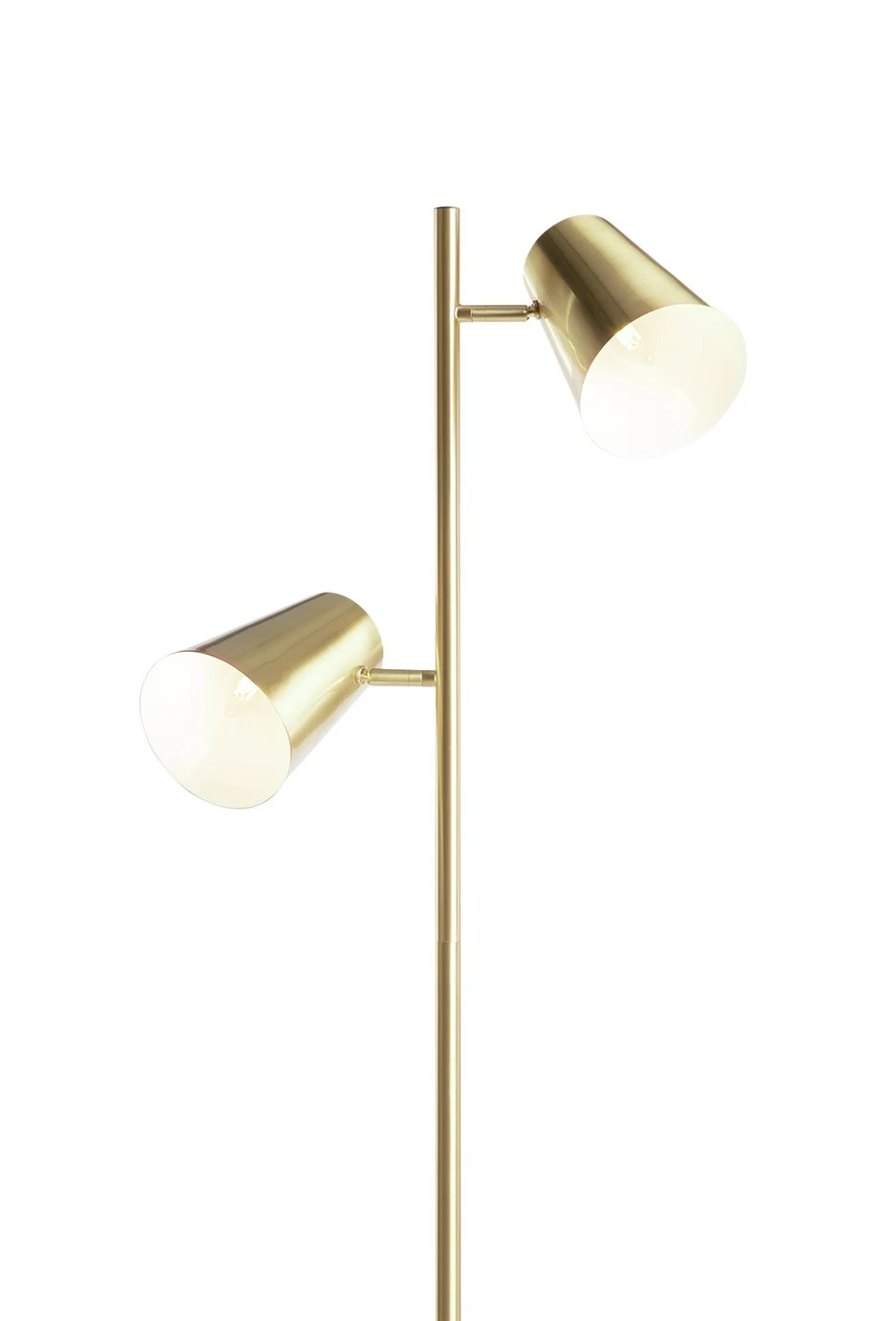Habitat Iras Brass 2 Light Floor Lamp - Gold 7 Habitat Iras Brass 2 Light Floor Lamp - Gold - Image 7