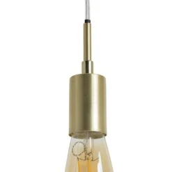 Habitat Lockie Brushed Brass Pendant Ceiling Light - Gold -Cooking and dining Shop 9406179 R Z002A