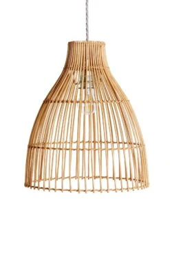 Habitat Camillo Rattan Midi Pendant Shade - Natural -Cooking and dining Shop 9406186 R Z001C