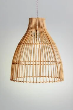 Habitat Camillo Rattan Midi Pendant Shade - Natural -Cooking and dining Shop 9406186 R Z003C