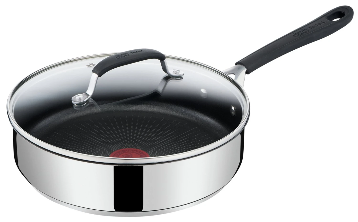 Tefal Jamie Oliver 25cm Non Stick Stainless Steel Saute Pan 1 Tefal Jamie Oliver 25cm Non Stick Stainless Steel Saute Pan