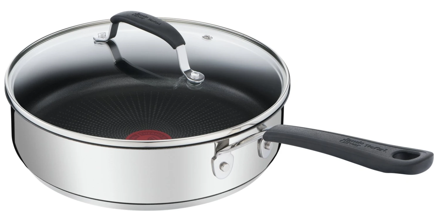 Tefal Jamie Oliver 25cm Non Stick Stainless Steel Saute Pan 3 Tefal Jamie Oliver 25cm Non Stick Stainless Steel Saute Pan - Image 3