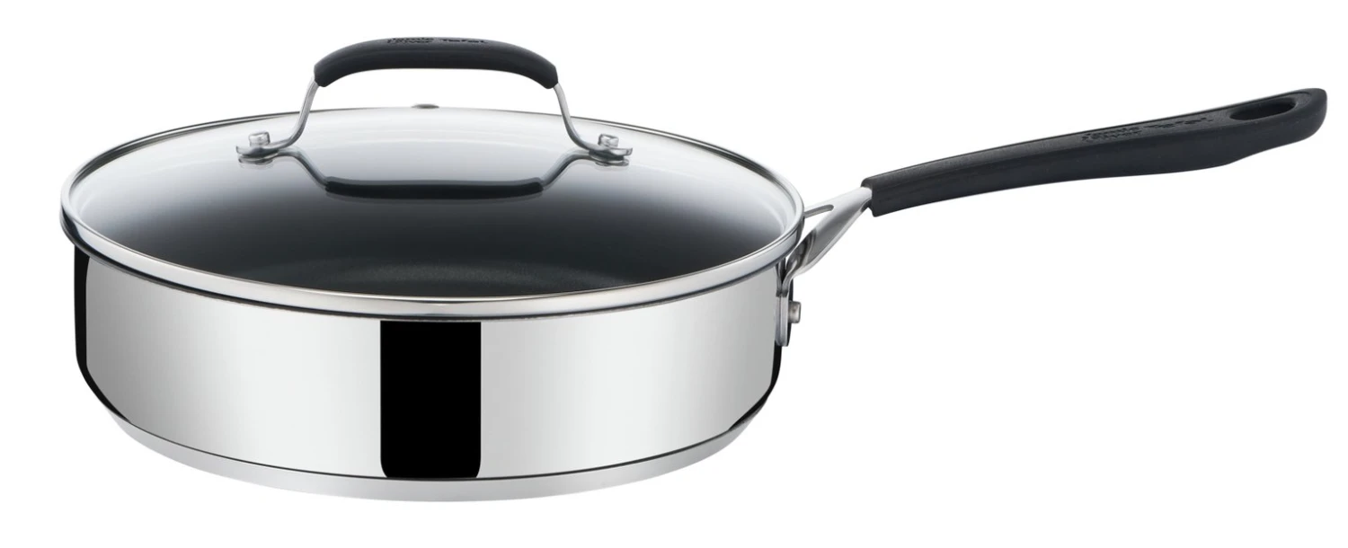 Tefal Jamie Oliver 25cm Non Stick Stainless Steel Saute Pan 4 Tefal Jamie Oliver 25cm Non Stick Stainless Steel Saute Pan - Image 4
