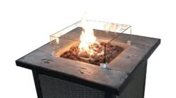 Teamson Home HF25601BA UK Gas Fire Pit With Cover -Cooking and dining Shop 9410196 R Z003A