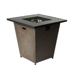 Teamson Home HF30200AA UK Gas Fire Pit With Cover -Cooking and dining Shop 9410536 R Z005A