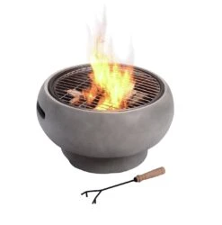 Teamson Home HR17501AB Wood Burning Fire Pit -Cooking and dining Shop 9410598 R Z009A