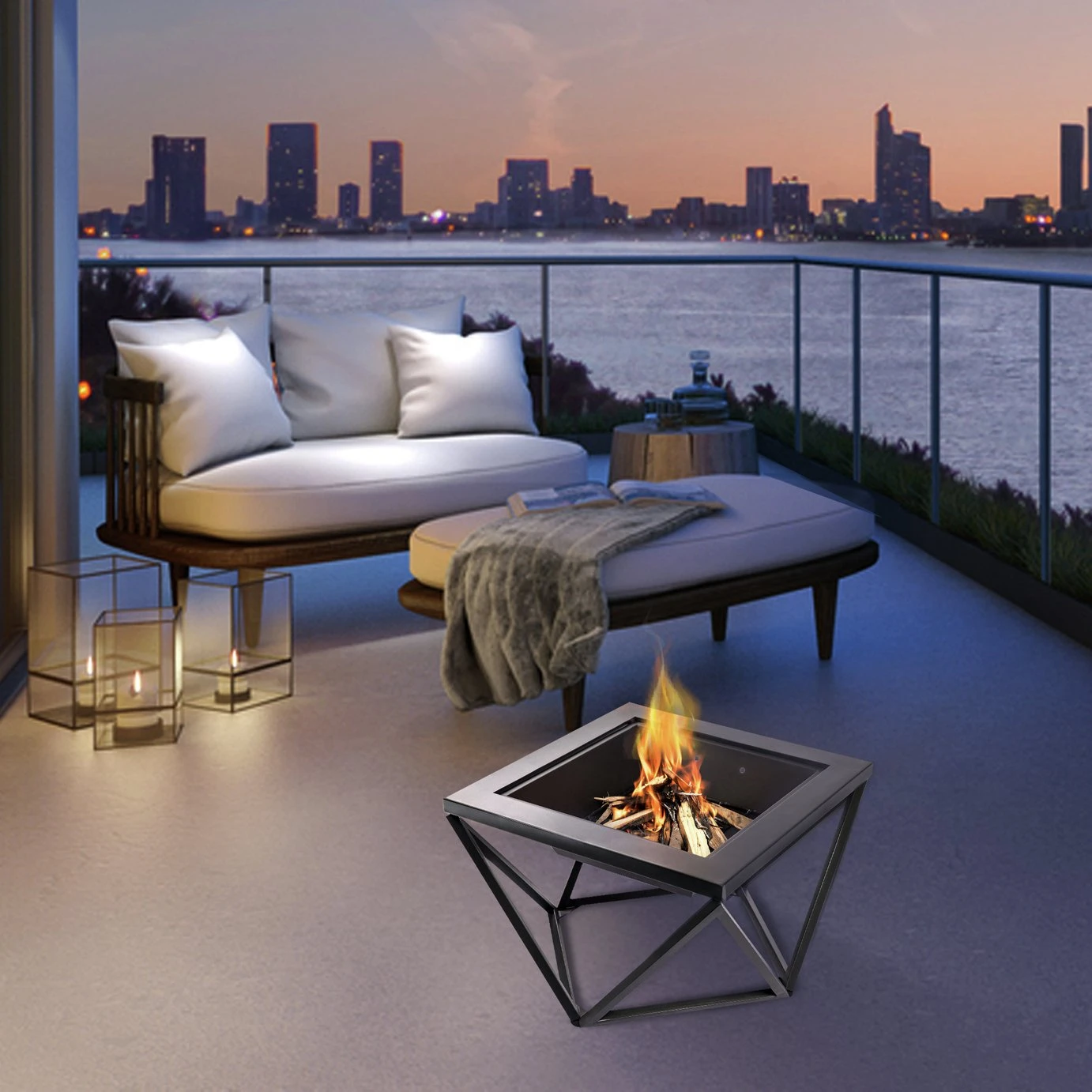 Teamson Home PT-FW0002 Wood Burning Fire Pit With Cover 3 Teamson Home PT-FW0002 Wood Burning Fire Pit With Cover - Image 3