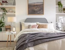 Habitat 35cm Linen Drum Shade - Oatmeal -Cooking and dining Shop 9425617 R Z004C