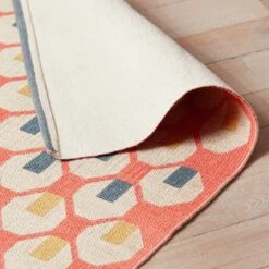 Habitat Octo Flatweave Cotton Rug - Pink - 120x180cm -Cooking and dining Shop 9431089 R Z003C